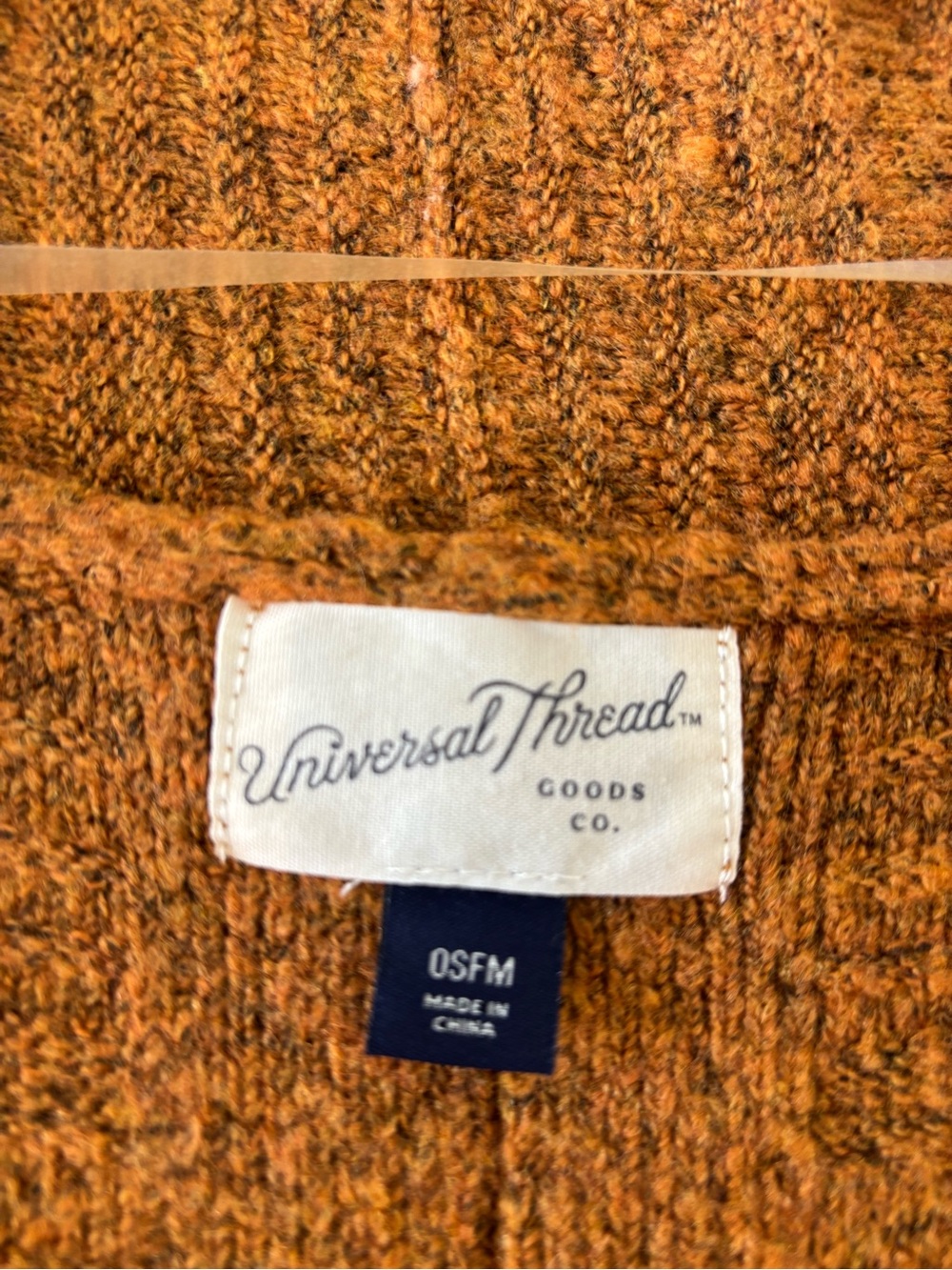 Universal Thread Open-Front Rust/Brown Knit Cardigan - Picture 4 of 6